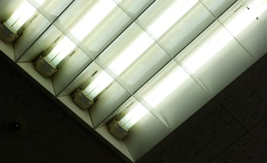 How to remove fluorescent light cover with clips easily?