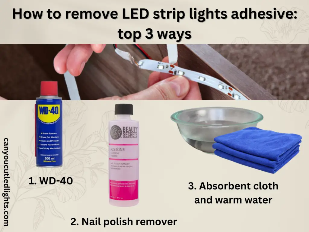 How to remove LED strip lights adhesive: top ways to fix the issue
