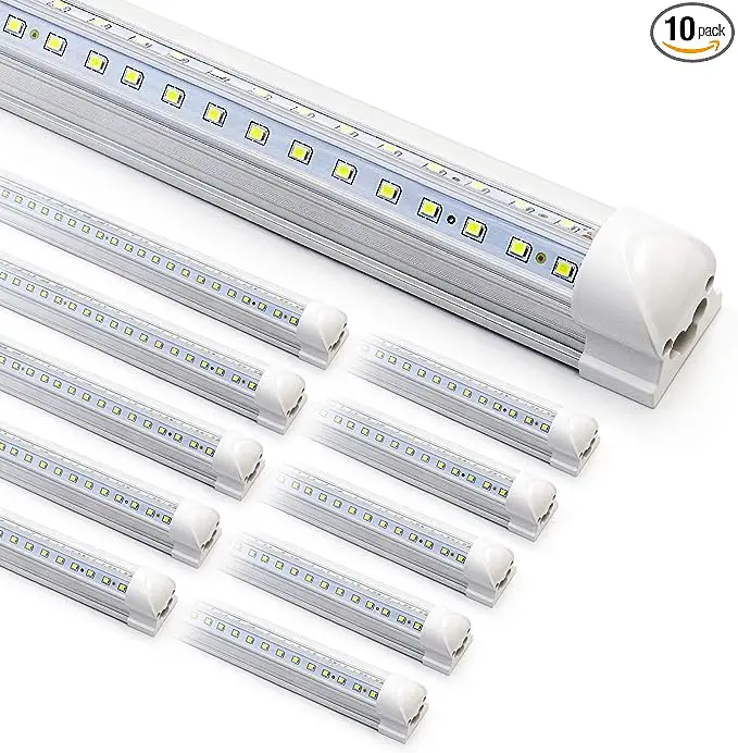 10-Pack 8ft LED Shop Lights